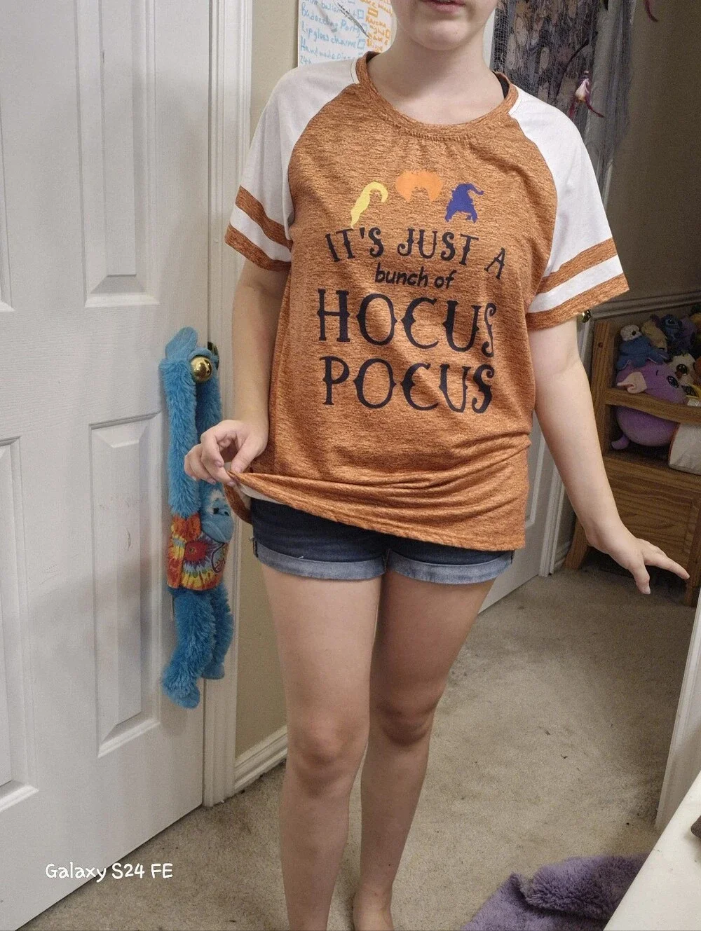 Orange 'It's Just a Bunch of Hocus Pocus' Graphic Tee